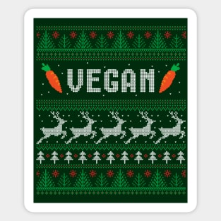 Vegan Ugly Christmas Sweater Sticker